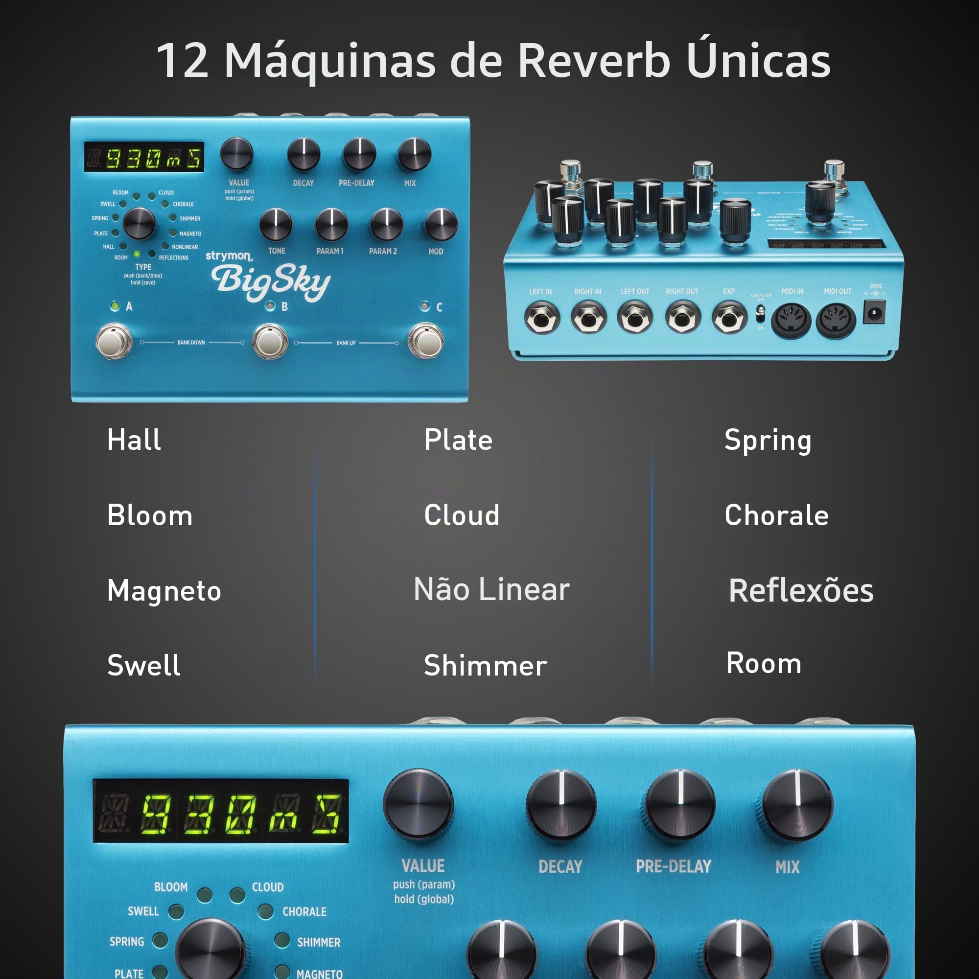 Pedal de Guitarra Strymon Bigsky Multidimensional Reverberator